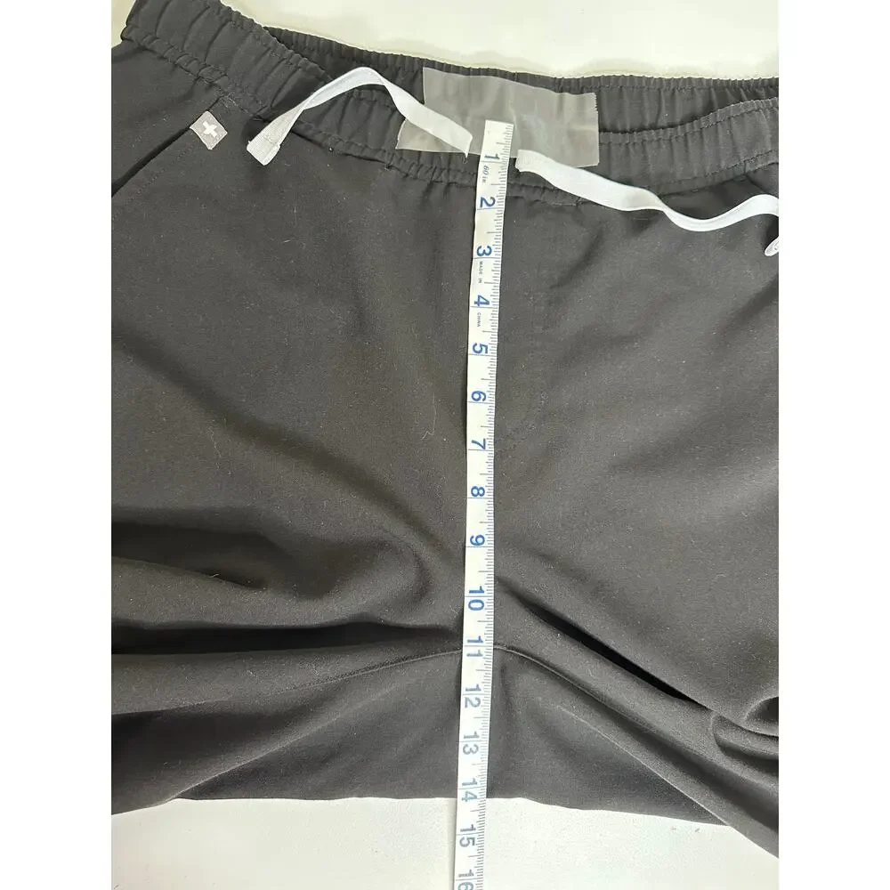 FIGS Technical Collection Tansen Scrub Pants Large L Black White Floral Men